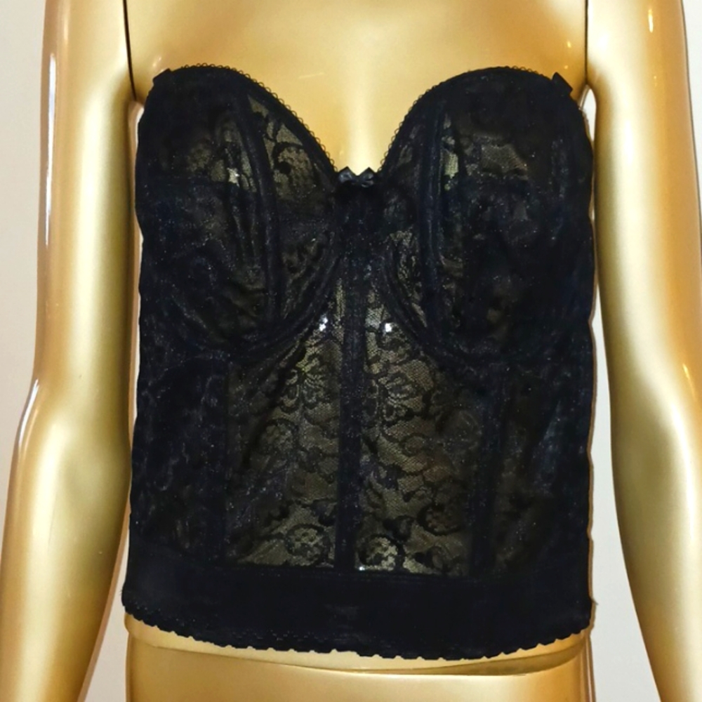 Goddess Black Lace Corset
